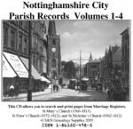 Nottingham City Phillimore Marriages Vols 1 to 4 on one CD