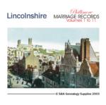 Lincolnshire Phillimore Parish Records  (Marriages) Volumes 01 to 11  on one CD