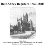 Somerset, Registers of Bath Abbey 1569 - 1800