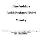 Herefordshire; Munsley, Baptisms, Marriages and Burials 1662-1812