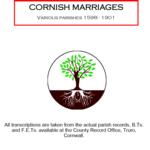 Cornish Marriages, Various Parishes 1598-1901
