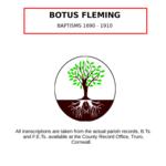 Cornwall, Botus Fleming Baptisms 1690 - 1910
