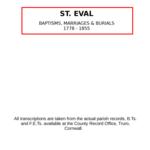 Cornwall, St. Eval 1778 - 1855