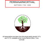 Cornwall, Perranarworthal Baptisms 1739 - 1838