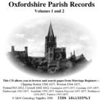 Oxfordshire Phillimore Parish Records (Marriages) Volumes 01 and 02 on one CD