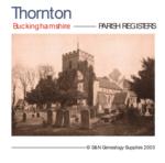 Buckinghamshire, Thornton Parish Registers