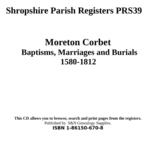 Shropshire, Moreton Corbet-Registers (1580-1812)