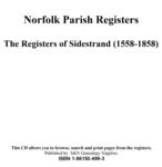 Norfolk, Sidestrand  Parish Registers 1558-1858