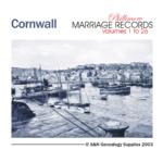Cornwall Phillimore Parish Records (Marriages) Volumes 01 to 26 on one CD