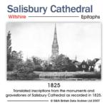 Wiltshire, Salisbury Cathedral Epitaphs 1825