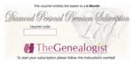 www.TheGenealogist.co.uk Gift Voucher - Diamond 6 Months Subscription