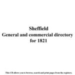 Yorkshire, Sheffield General and Commercial Directory 1821